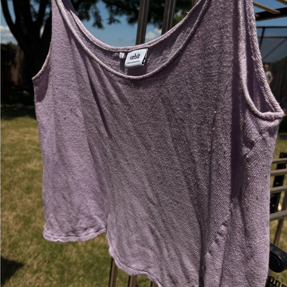 Orbit Lavender Tank Top - Women's Casual Scoop Neck